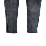 NYDJ Gray Legging Skinny Jeans Zipper Bottom Sz 6 Photo 4