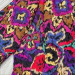 80’s Silk Blend Suit Jacket / blazer & Skirt Floral Print embroidered look skirt Pink Size 10 Photo 6