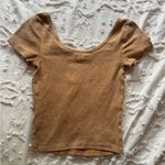 Wild Fable XS LIGHT ORANGE TAN CROP TOP Photo 2