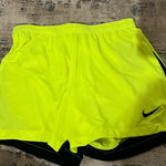Nike  Bright Yellow Dri-Fit Athletic Shorts Size Small Photo 0