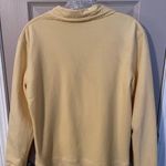 Oleg Cassini  Sport yellow zip front warm up jacket with crochet lace trim. Photo 5