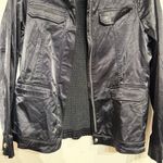 Susan Graver  Style Black Satin Ruched Back Jacket Sz M Photo 3