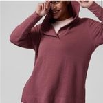 Athleta  Coastal Luxe Waffle Hoodie in Tawny Rose Pink Size Small Photo 3