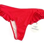 Lost + Wander NWT Scarlet Ruffle Bikini Bottom Hibiscus Blush S Photo 0