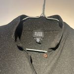 Eileen Fisher  Italian Made Waffle Knit Button Front Silk & Viscose Blend Top Photo 6