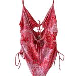 Bond Eye Australia Garden Floral Tied Together One Piece Swimsuit Pink Size L Photo 3