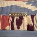 T Tahari M Multicolor Sleeveless Maxi Dress Abstract Tiered Halter Photo 4