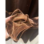 Jones New York  Velour Pullover Tunic Top 1/4 ZIP  Long Sleeve Women's M BROWN Photo 4