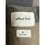 Aritzia Wilfred Brown Plaid Checkered Long Sleeve Button Down Shirt Top Size M Photo 2