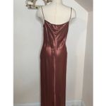 Bonnie Strauss Vintage Floral Velvet Burnout Maci Slip Dress S/M Pink Photo 6