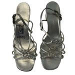 Vintage Slippers Womens Size 8.5 House Shoes Silver Heel Strap Dearfoam Photo 11