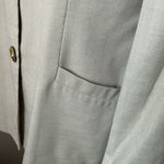 Oleg Cassini Vintage Y2K academia jacket grey gold button with pockets size 12 Photo 3
