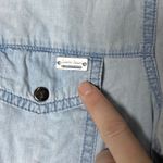 Kenzo Jeans Light Wash Denim Button Down Shirt Sz S Western 90s Streetwear Blue Photo 2