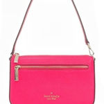 Kate Spade  Hot Pink Leather Wristlet Shoulder Bag NWT Photo 0