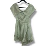 NWT Lulus Pale Green Asymmetric Off Photo 3