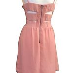 Princess Vera wang cut out back raw hem dress in peach size 9 juniors NWOT Pink Photo 0
