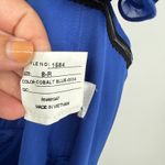 After Six Dramatic Ruffle Edge Strap Chiffon Maxi Dress In Cobalt Blue Size 8 Photo 9