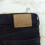 Rag and Bone Peyton Jeans Womens 26 Black Mid Rise Ankle Boot Cut Raw Hem Grunge Photo 9