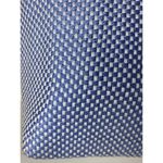 The Sak Shoulder Purse Crochet Bag Blue White Woven Double Strap 10"X14" Handbag Photo 2