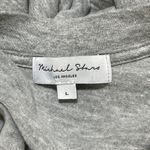 Michael Stars Cyrus Oversized T-Shirt Grey L Large Cotton Shirt Sleeve V-Neck Photo 3