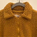 Pink Rose Fuzzy Caramel Zip Up Teddy Bear Faux Sherpa Jacket Photo 2