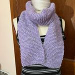 Handmade  Lavender Knit Scarf Photo 2