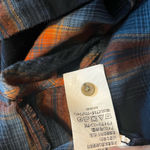 prAna  Alfie Organic Cotton Flannel Button Down‎ Shirt Size Medium Photo 5