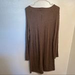 Max Studio  Cable Knit Sweater Dress Heather Toast Photo 4
