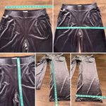 Loft Velvety Wide-Leg Dark Silver Dress Pants | Luxe Loungewear | Size Medium Photo 10