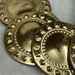 Elegant Gold tone Statement vintage belt medallion coin stretch retro FLAWED Photo 5