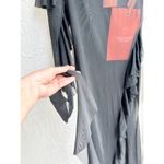 $600 NWT Milla Sheer Lace Long Sleeve Turtleneck Ruffle Trim Maxi Dress Black XS Photo 3