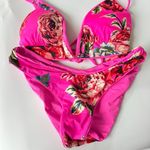 Maaji  Parade Reversible Bikini Top & Bottom SET Fuchsia Agate Floral Size Small? Photo 0