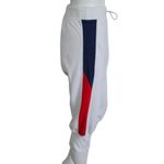 COOGI White Y2K Crest Embroidered Cropped Cuffed Knit Joggers Size 1X Photo 3