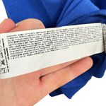 Mango  Blue Scoop Neck Criss Cross Back Lightweight Knee Length Tank Dress Size 6 Photo 5