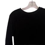 Banana Republic Women's XS Black Velour Crewneck Sweatshirt Casual Photo 1