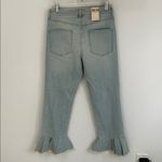 Vince Camuto  High Rise Flounce Hem Jeans Surf Wash Photo 3