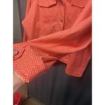 Roz & Ali Rod & Ali Jacket Coral Polka Dot Size 22/24 (b29.3) Photo 6