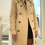 London Fog Double Breasted Trench Coat Size PXS Cream Photo 4