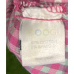 COOGI  Y2K Grunge Plaid BUTTON DOWN Logo SHIRT Pink Roll Tab LARGE Photo 5