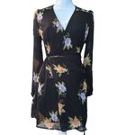 Urban Outfitters Sheer Sleeve Black Floral Dress size XS Photo 2