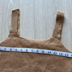 Everlane Crop Top Womens Medium Wool Blend Brown Cozy Stretchy Tank Photo 5