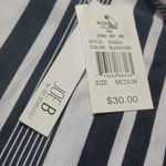 Joe B  Black And White Striped Maxi skirt NWT Photo 5