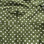 ZARA Blogger Favorite Polka Dot Printed Dress Side Ruching Green White size S Photo 6