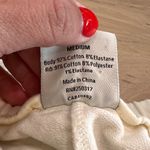 Varley KESWICK STRETCH-COTTON SWEATPANTS IN IVORY size medium Photo 3