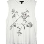 Ksubi  Women’s Floral Muscle tank tee in white size XS Nwt Photo 10