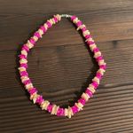 Handcrafted shell pink and peach necklace Photo 4