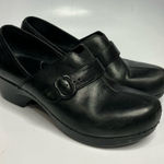Dansko  black leather clog shoes‎ size 40 Photo 0