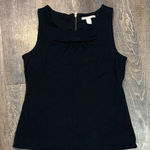 Banana Republic Ponte Knit Bow Tank Top Black Size Small Cocktail Photo 0