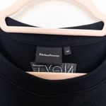 Richer Poorer Womens Sweatshirt Size M Black Crewneck Athleisure Minimal Casual Size M Photo 5