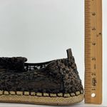 Toms (8.5) Womens Brown Jacquard Floral Lace Espadrille Slip On Flats Photo 11